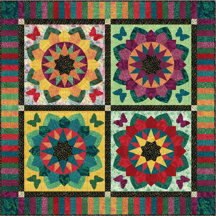 Strawberry Lane by Sally Kelly : Pick a Posy Quilt Kit