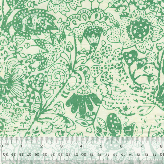 Strawberry Lane by Sally Kelly - Princelett Etch Seafoam 737Q-3
