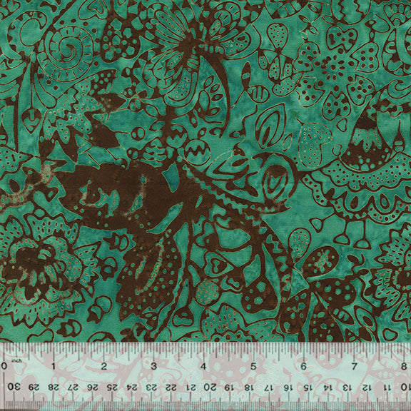 Strawberry Lane by Sally Kelly - Princelett Etch Teal 737Q-12