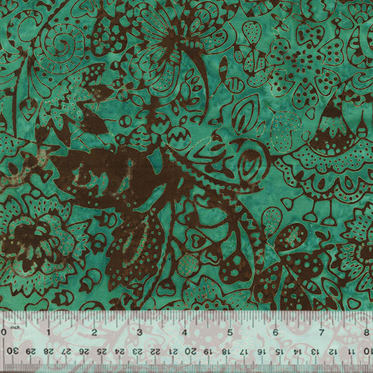 Strawberry Lane by Sally Kelly - Princelett Etch Teal 737Q-12