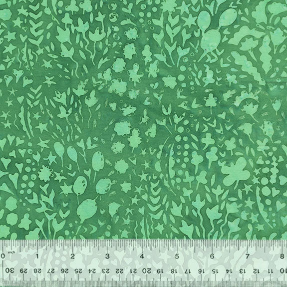 Strawberry Lane by Sally Kelly - Shalcombe Cluster Seafoam 743Q-3