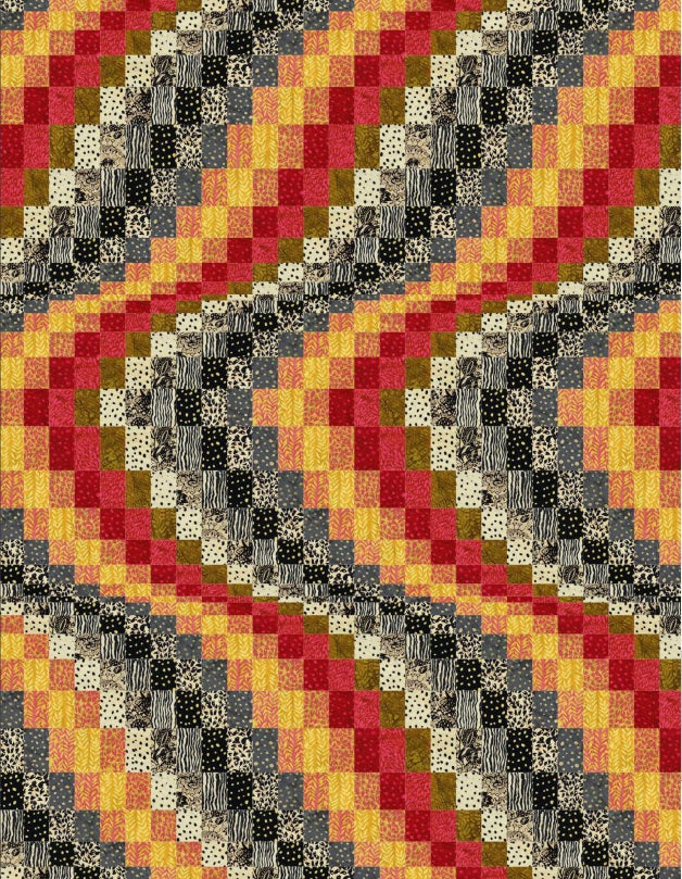 Strawberry Lane by Sally Kelly : Waves of Color Quilt Kit