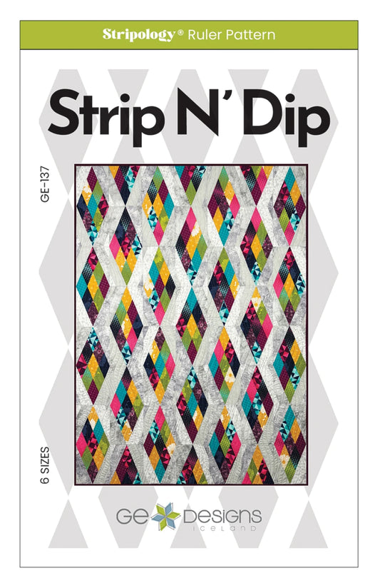 Strip N' Dip Quilt Pattern by GE Designs