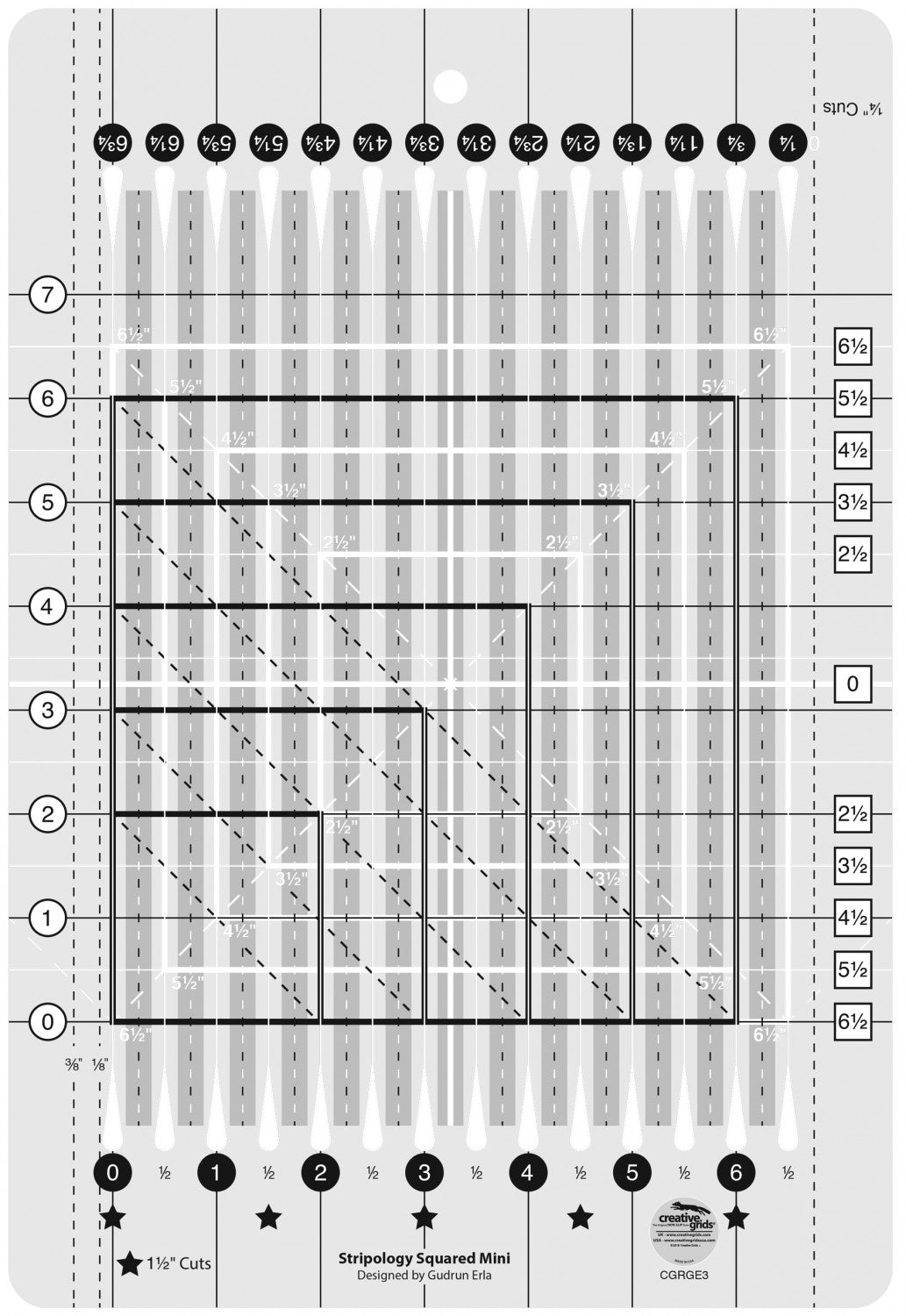 Stripology® Mini Quilt Ruler CGRGE3
