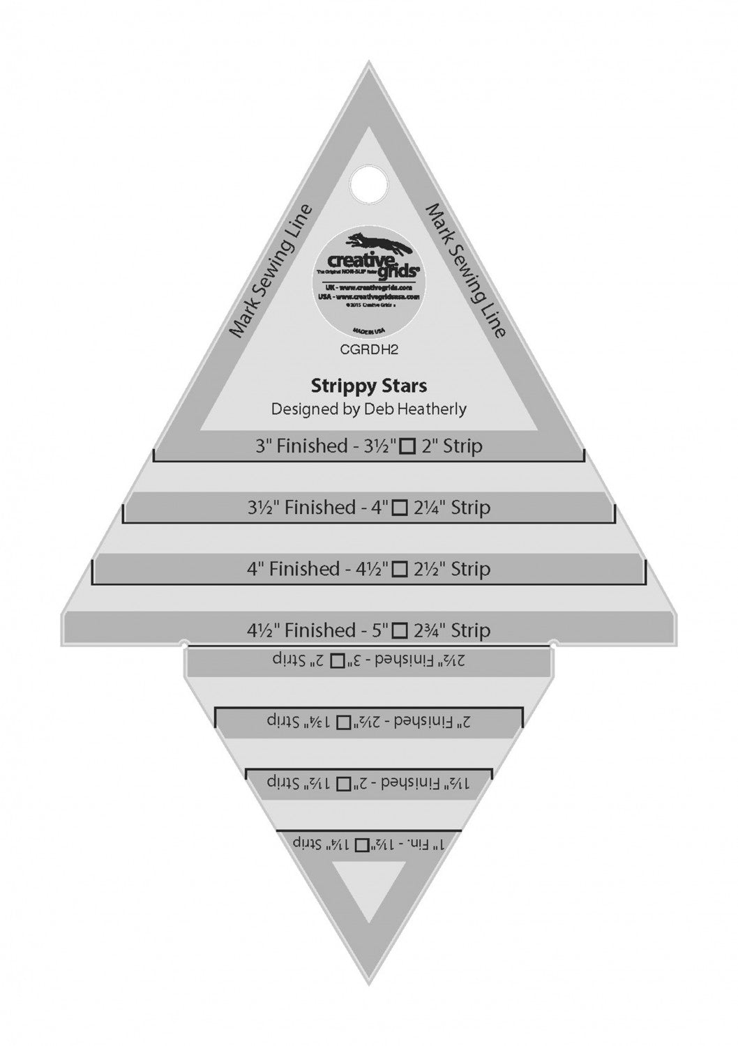 Strippy Stars Trim Tool 5in x 7-1/2in GRDH2