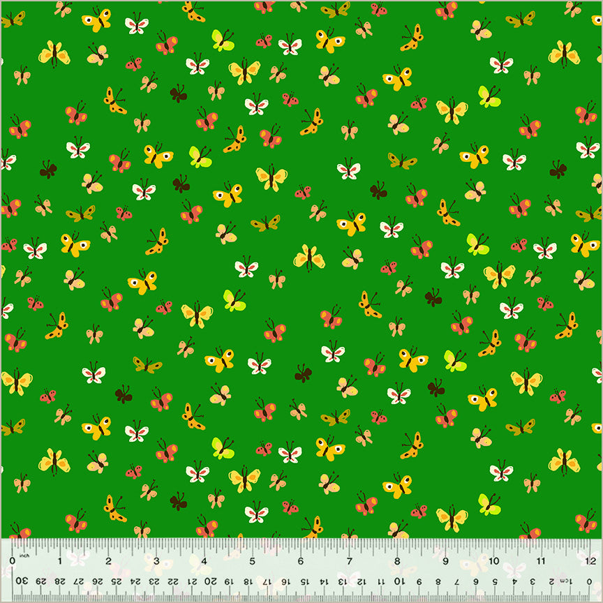Studio Edit by Heather Ross - Butterflies Green 40933D-2