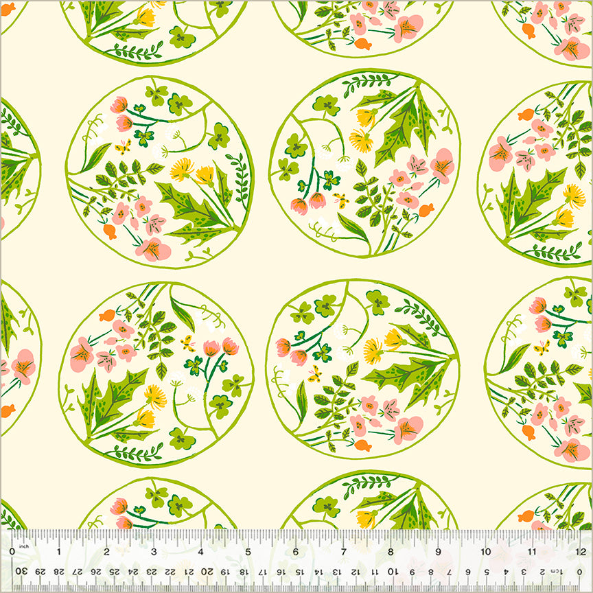 Studio Edit by Heather Ross - Floral Wreaths Cream 40928D-5