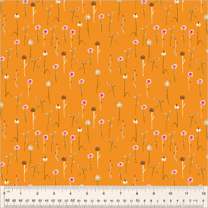 Studio Edit by Heather Ross - Wildflowers Orange 52757D-12