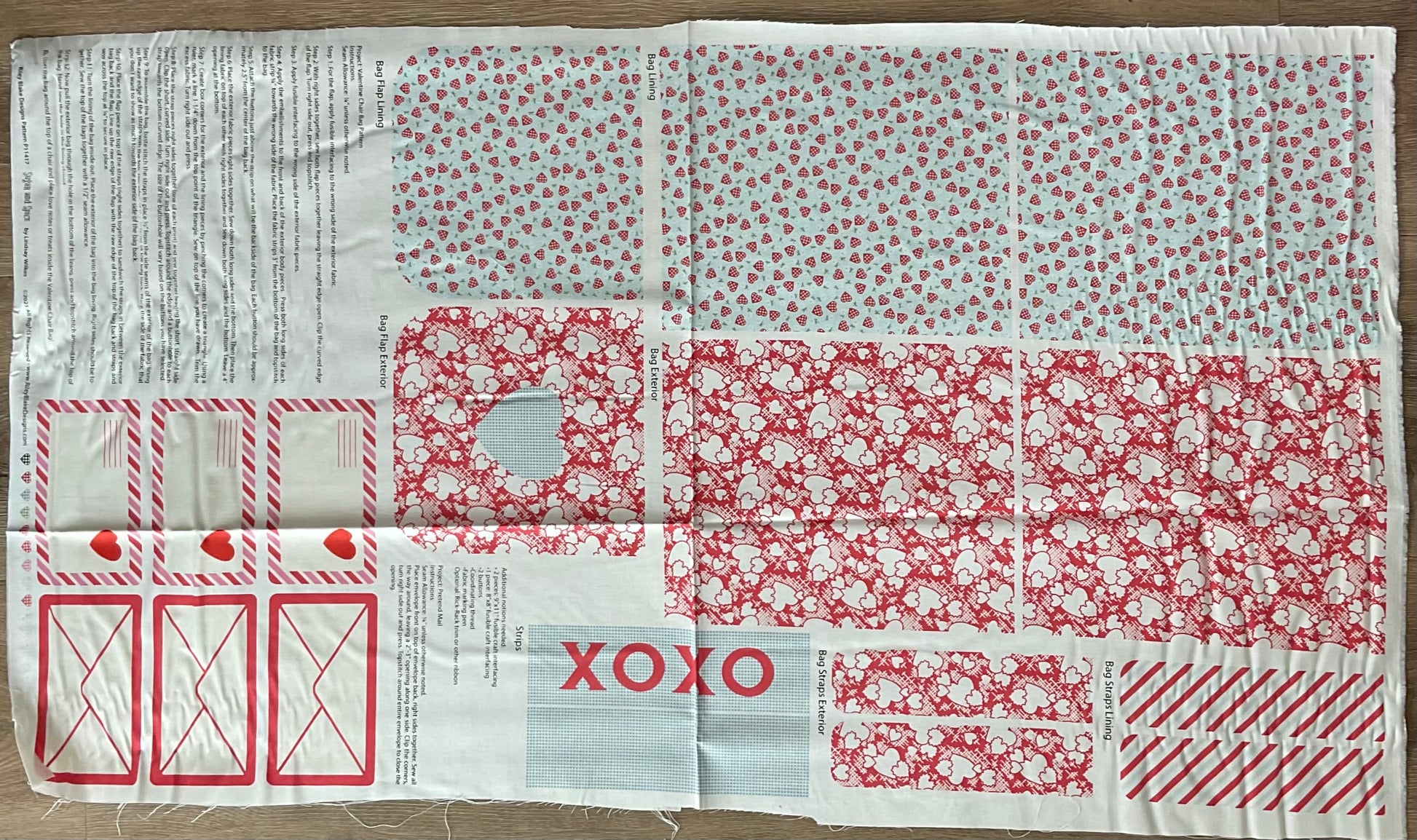 Sugar & Spice Valentine Chair Bag Panel