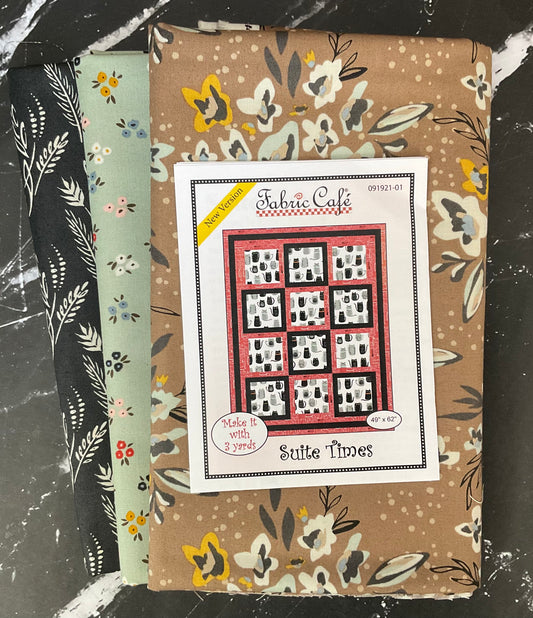 Suite Times Quilt featuring Dawn on the Prairie by Fancy That Design House - 3 Yard Quilt Kit