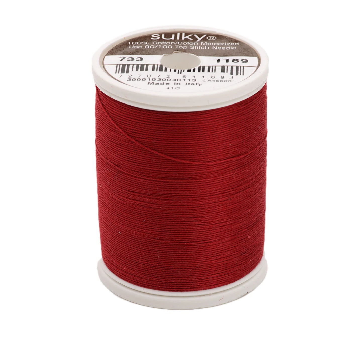 Sulky Cotton Thread 30wt 400d 500yds Bayberry Red # 733-1169