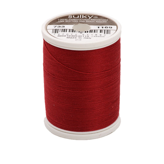 Sulky Cotton Thread 30wt 400d 500yds Bayberry Red # 733-1169