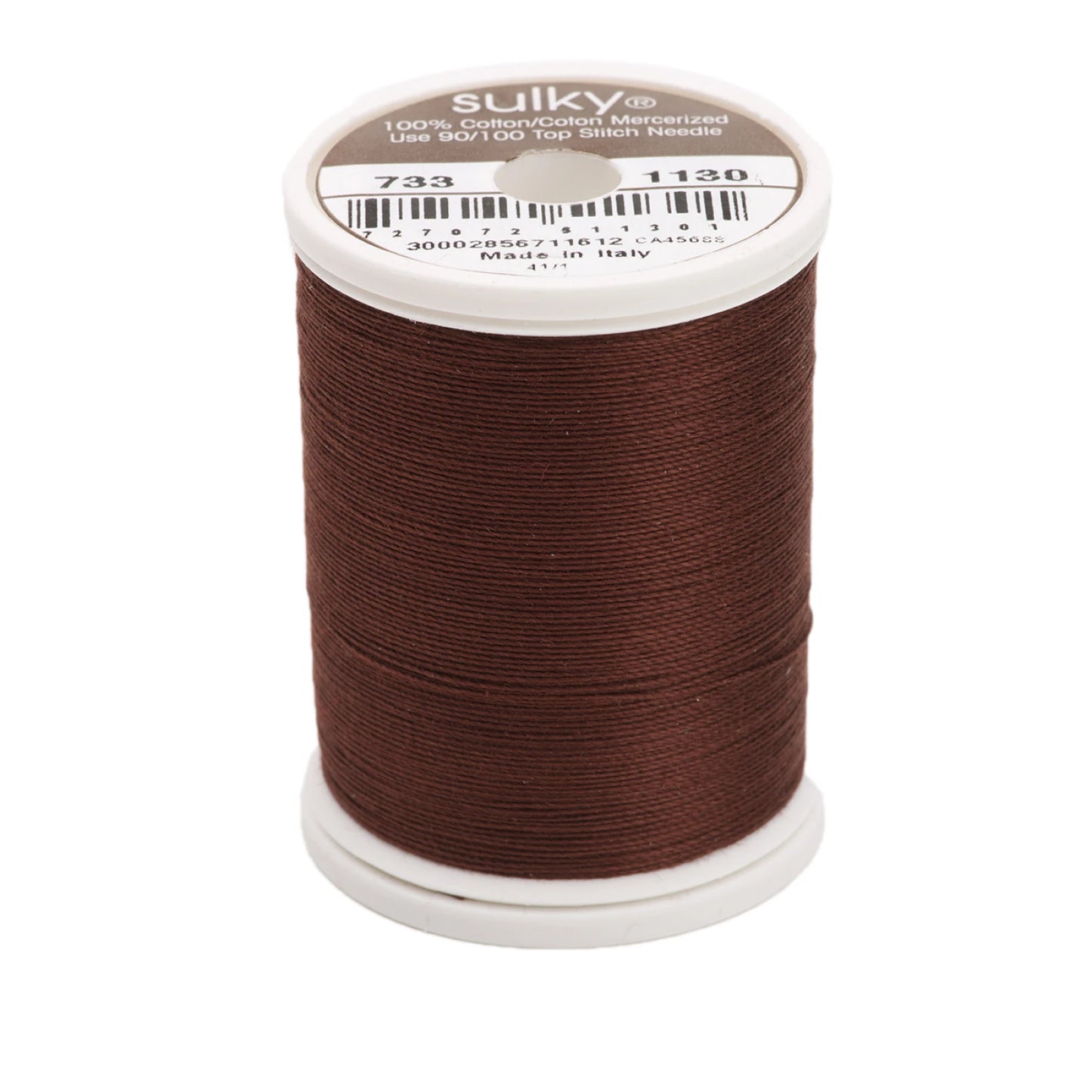 Sulky Cotton Thread 30wt 400d 500yds Dark Brown # 733-1130