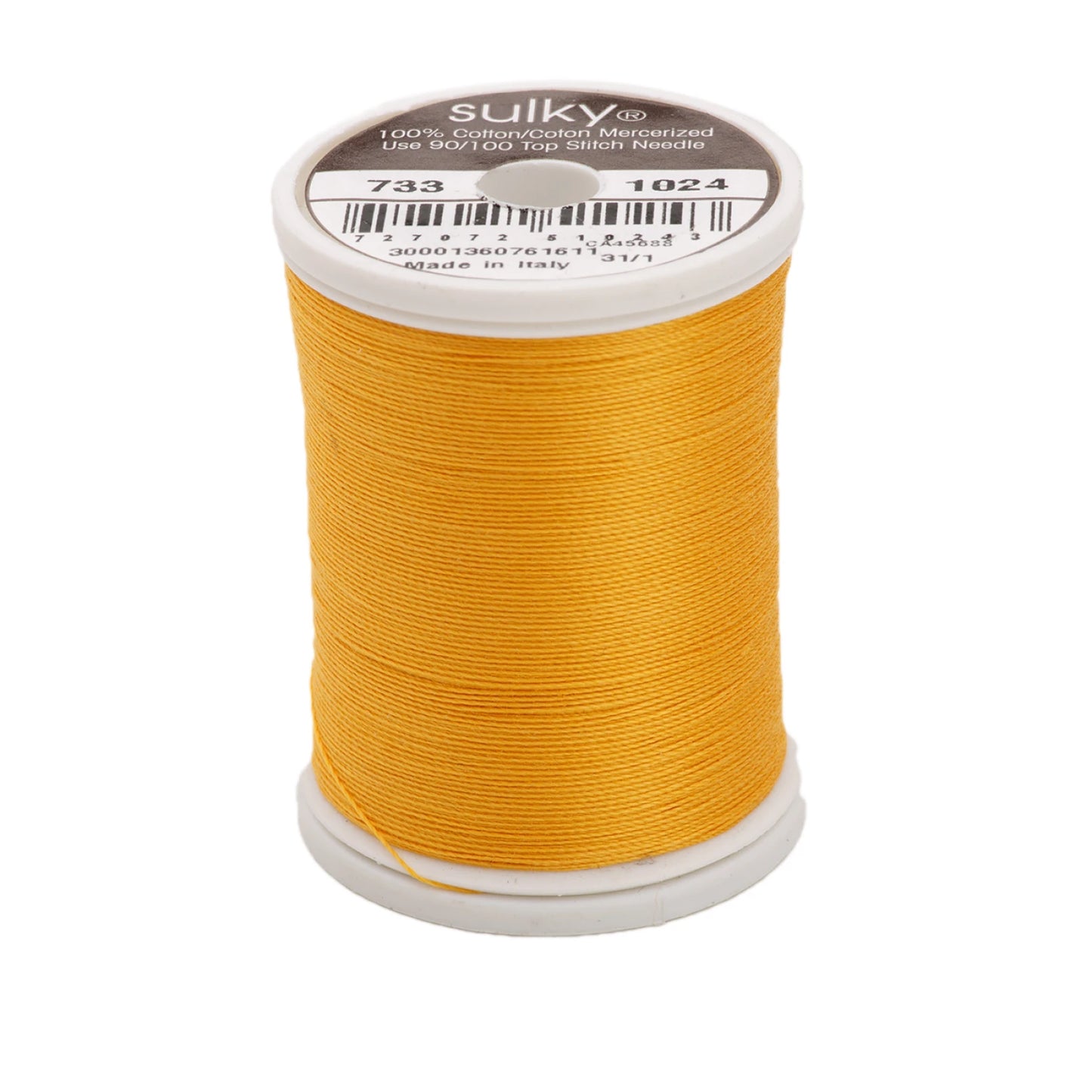 Sulky Cotton Thread 30wt 400d 500yds Goldenrod # 733-1024