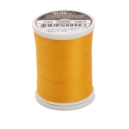 Sulky Cotton Thread 30wt 400d 500yds Goldenrod # 733-1024