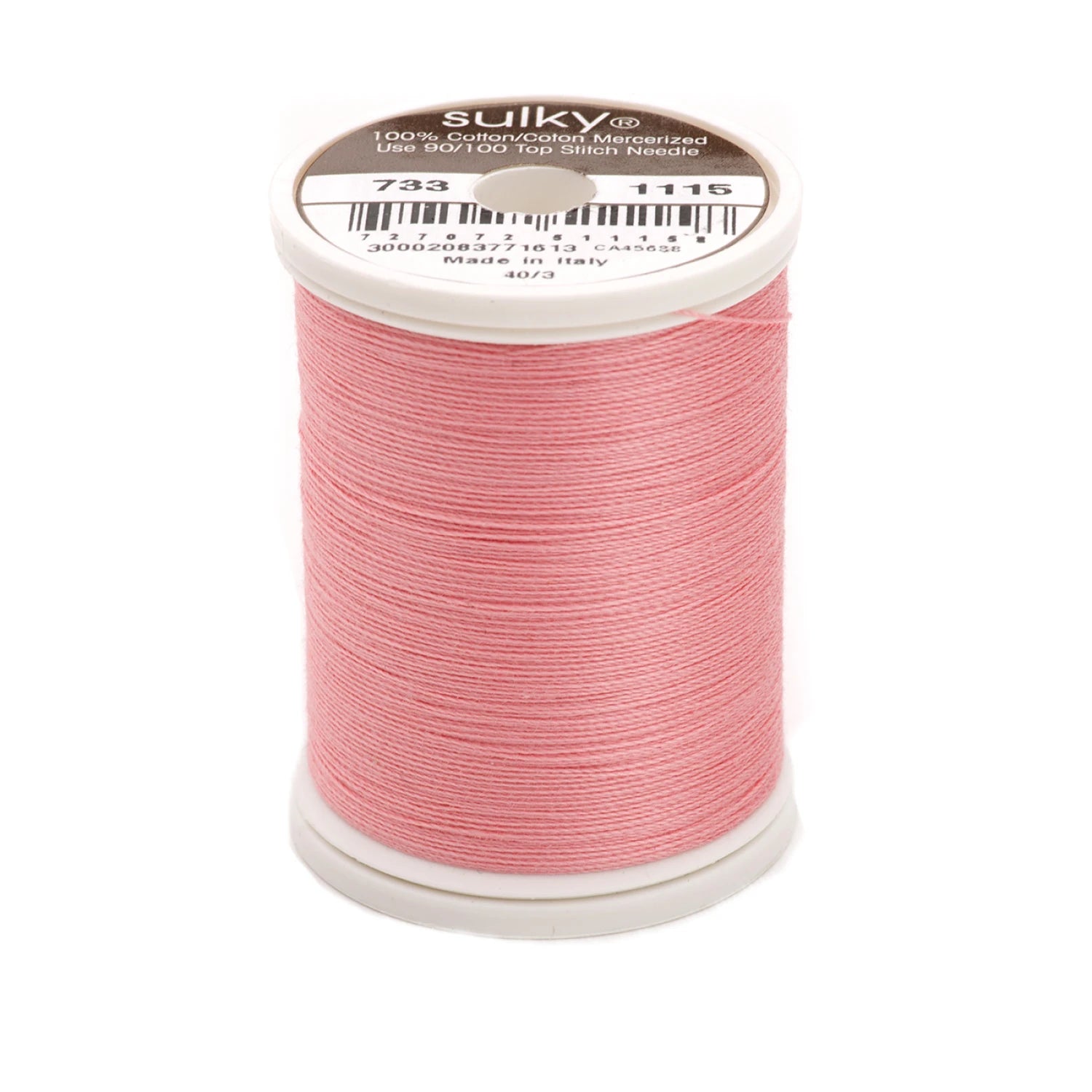 Sulky Cotton Thread 30wt 400d 500yds Light Pink # 733-1115