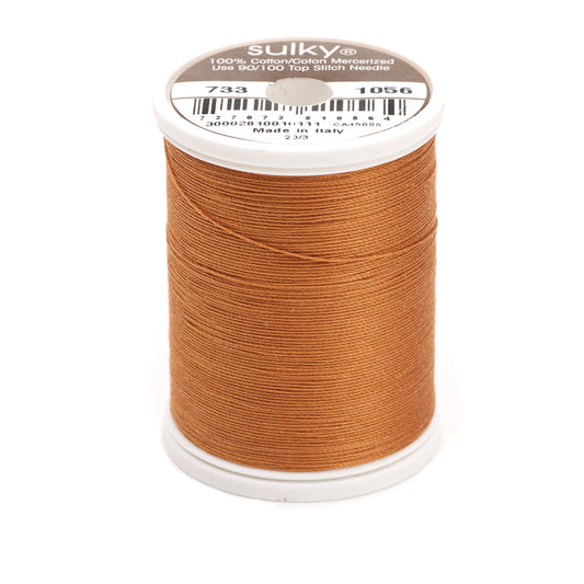 Sulky Cotton Thread 30wt 400d 500yds Medium Tawny Tan # 733-1056