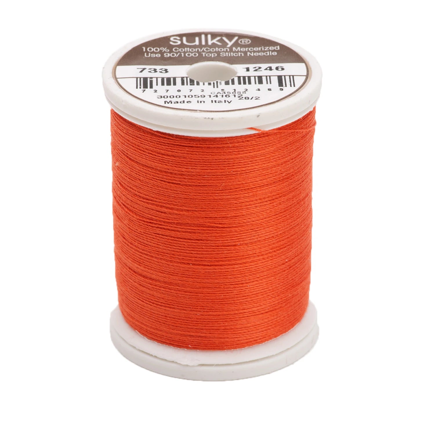 Sulky Cotton Thread 30wt 400d 500yds Orange Flame # 733-1246