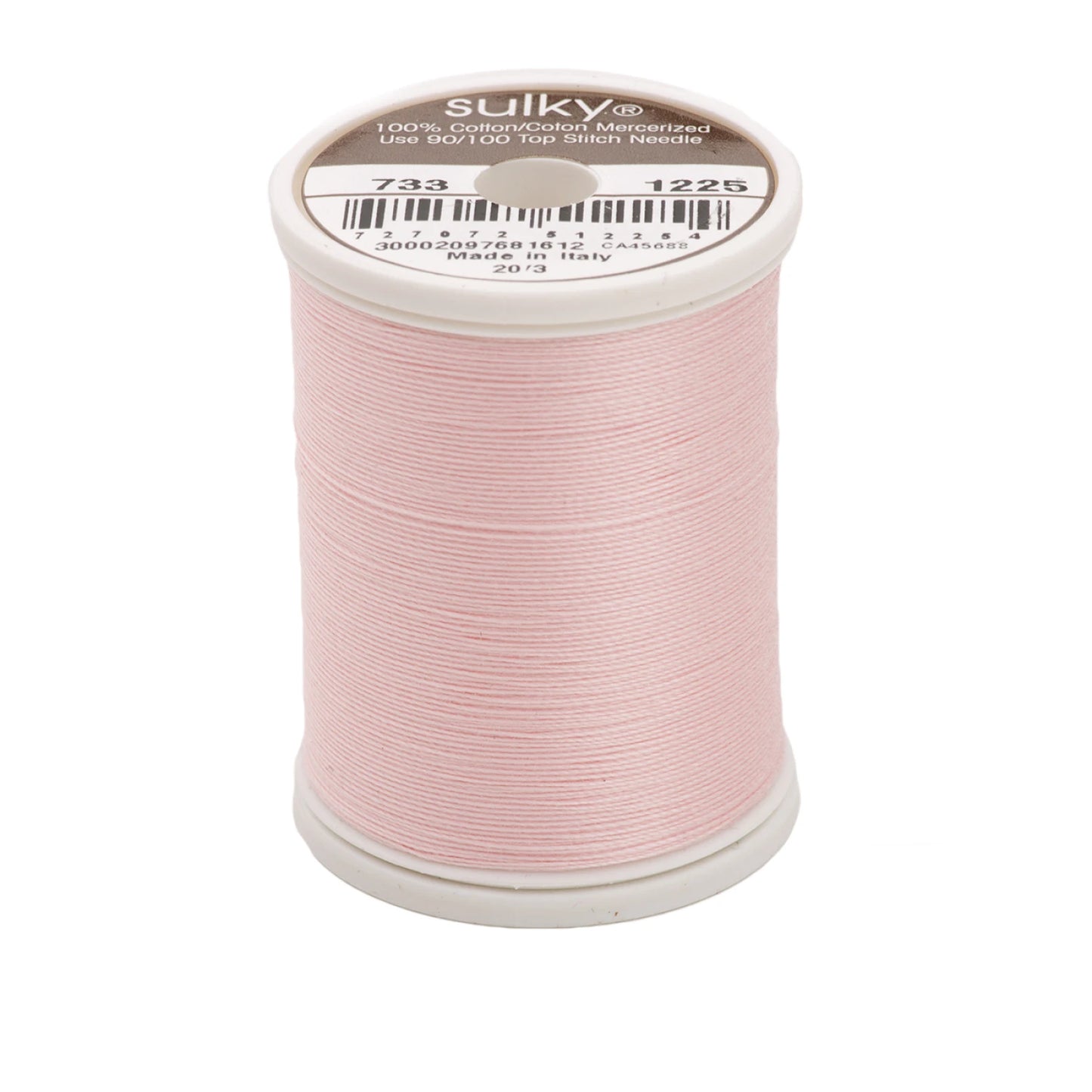 Sulky Cotton Thread 30wt 400d 500yds Pastel Pink # 733-1225