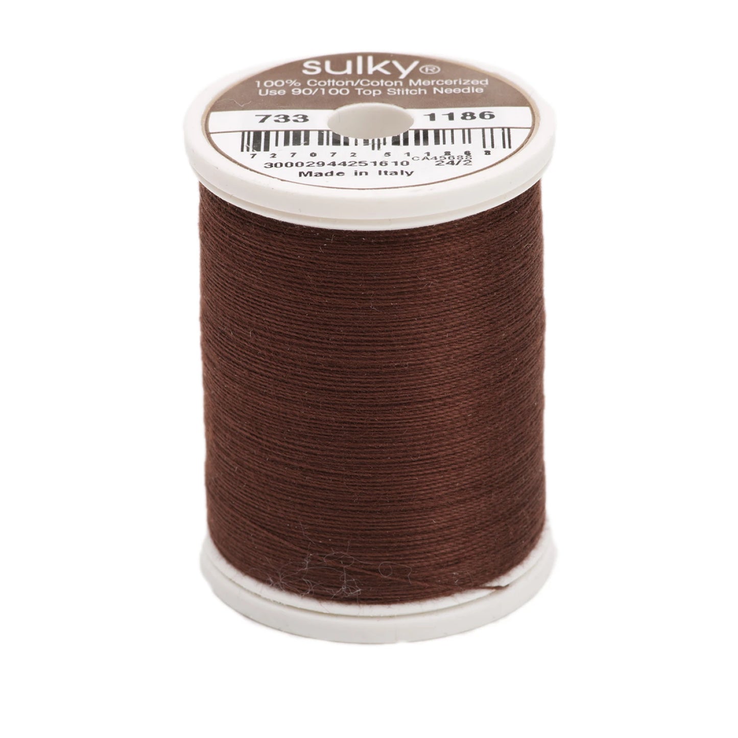 Sulky Cotton Thread 30wt 400d 500yds Sable Brown # 733-1186