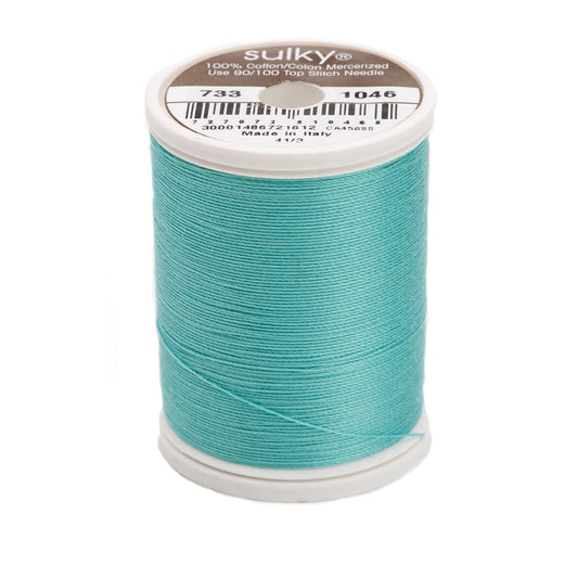 Sulky Cotton Thread 30wt 400d 500yds Teal # 733-1046