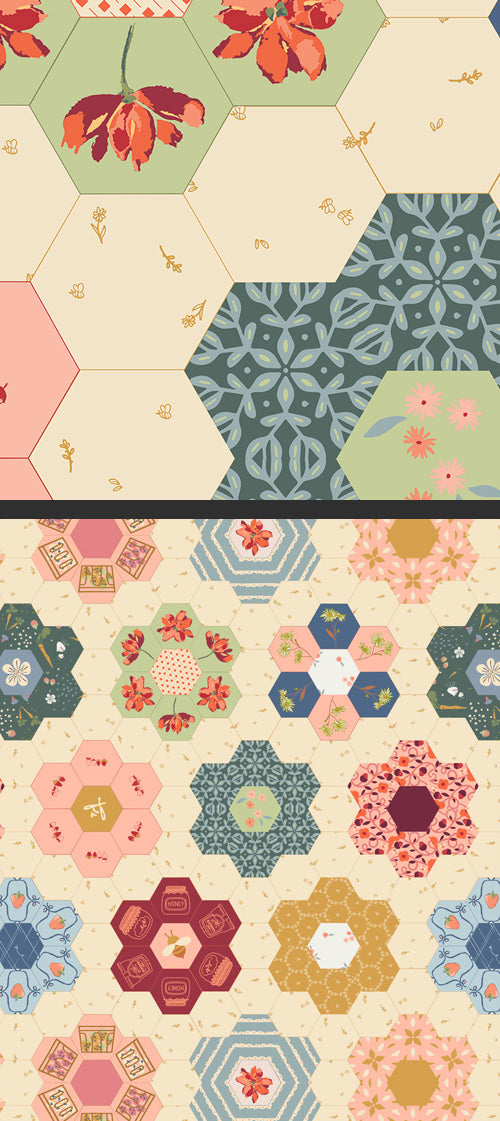 Summer Homestead by Sewcial Bee Collective : 108" Garden Dream WIDE-SBC-SH-20