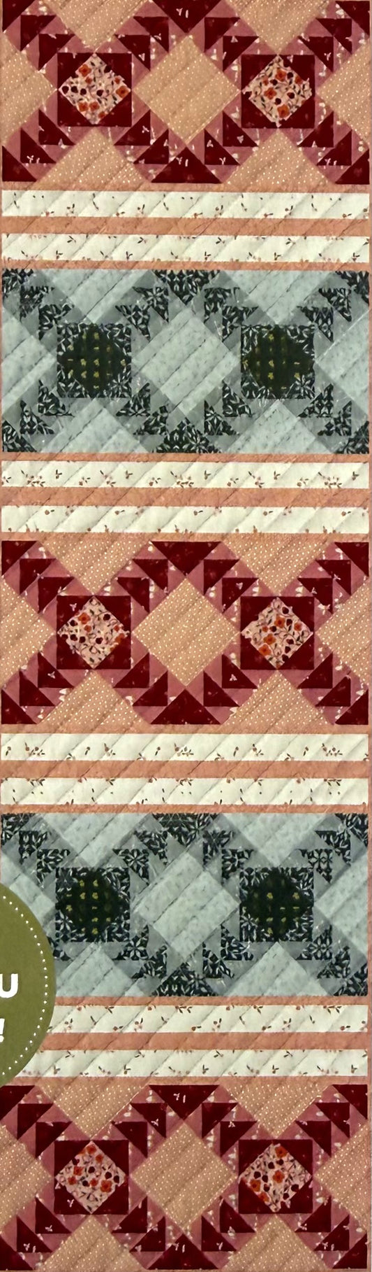 Summer Homestead by Sewcial Bee Collective : Free PDF Criss Cross Table Runner Pattern