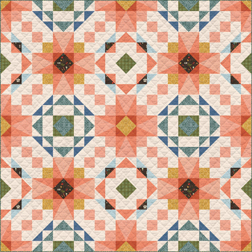 Summer Homestead by Sewcial Bee Collective : Free PDF Sunlit Garden Quilt Pattern