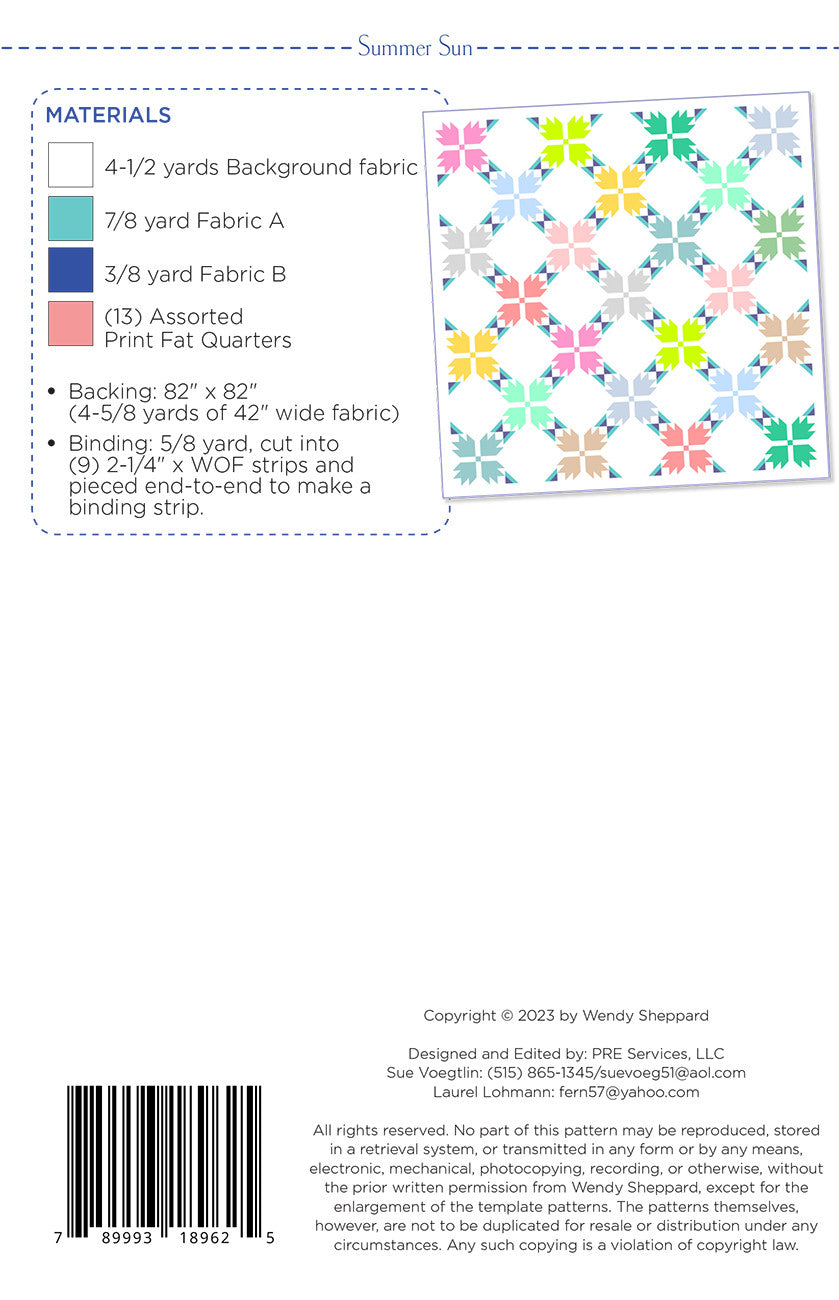 Summer Sun # WS62 - Special Order