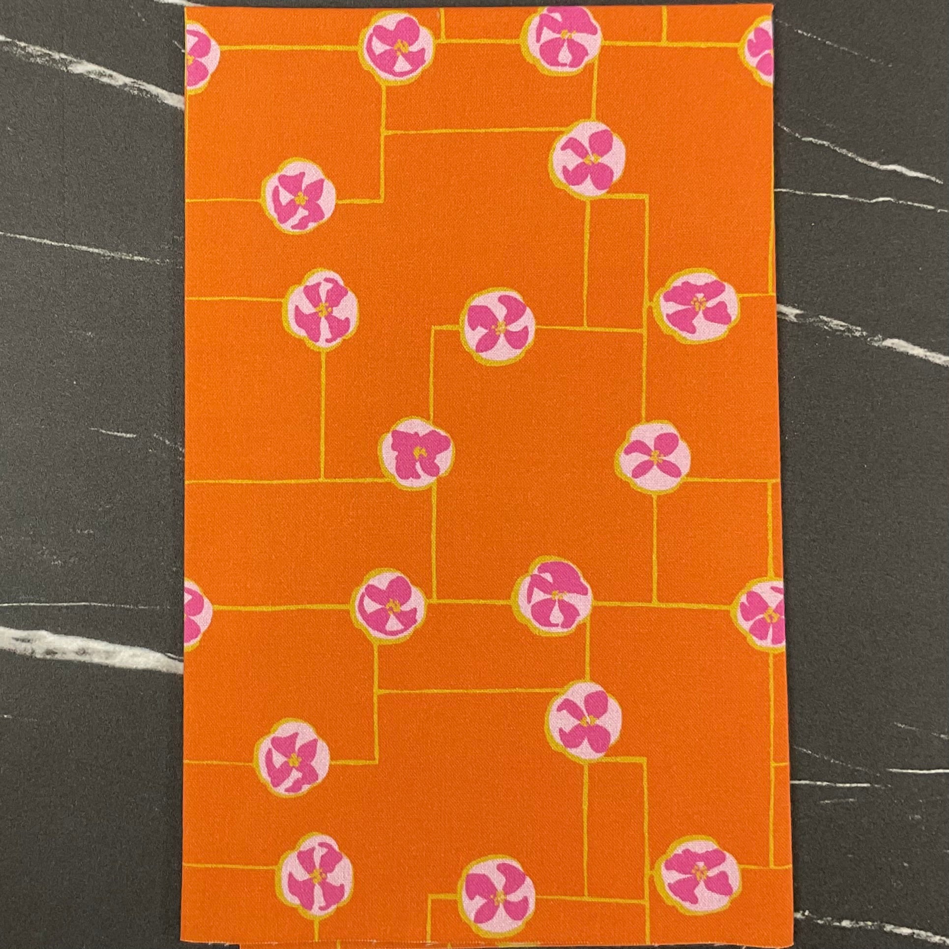 Summer Sun by Vera® : Floral Grid Orange 228818