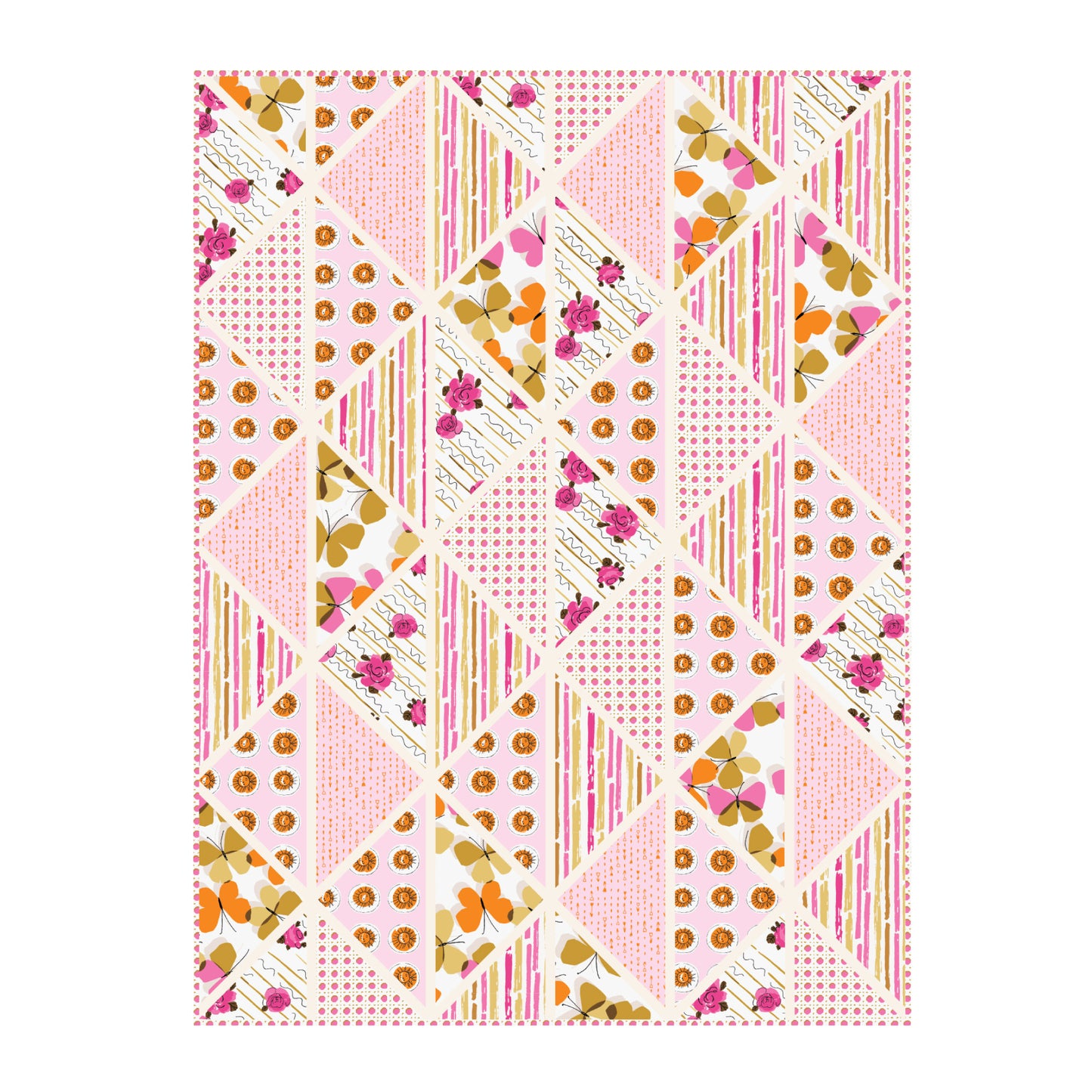 Summer Sun by Vera® : Deltille Quilt Kit (Estimated Arrival November 2025)