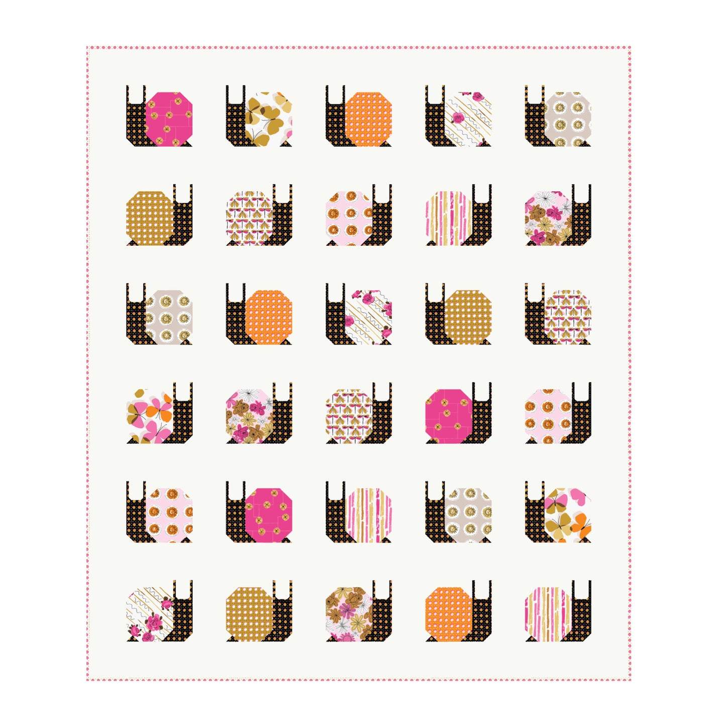 Summer Sun by Vera® : Garden Snails Quilt Kit (Estimated Arrival November 2025)