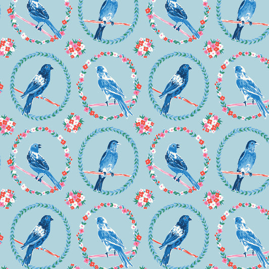 Summer's End by Emily Taylor : Dawn Bird Song Blue 229743