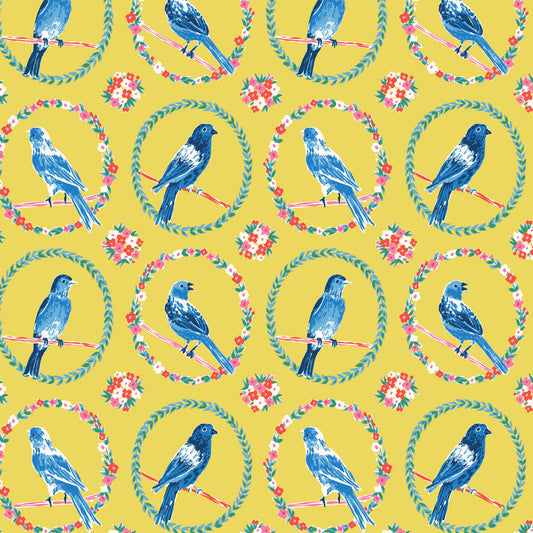 Summer's End by Emily Taylor : Dawn Bird Song Yellow 229742