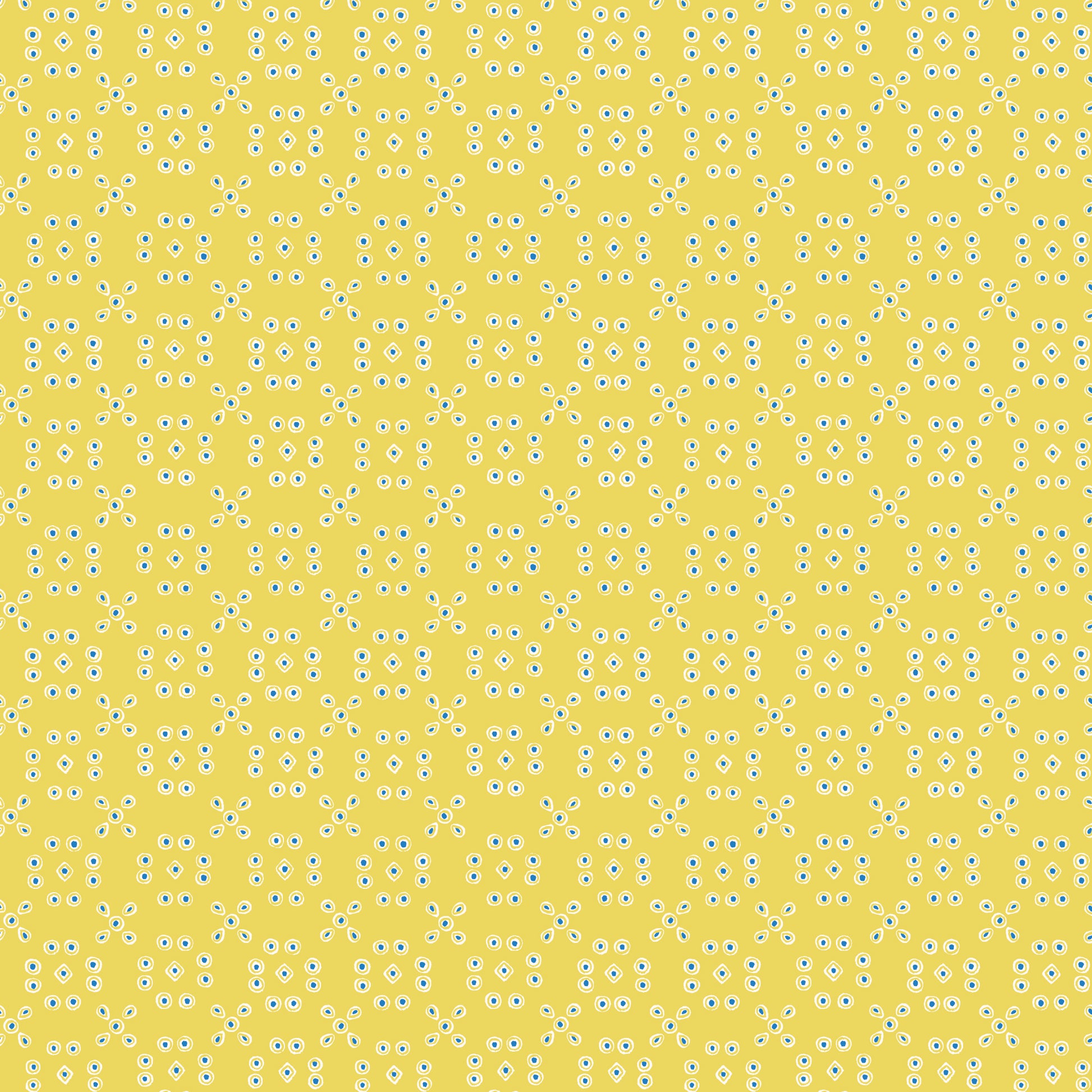 Summer's End by Emily Taylor : Lace Curtains Yellow/Blue 229755