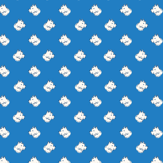 Summer's End by Emily Taylor : Polka Dot Dog Blue 229735