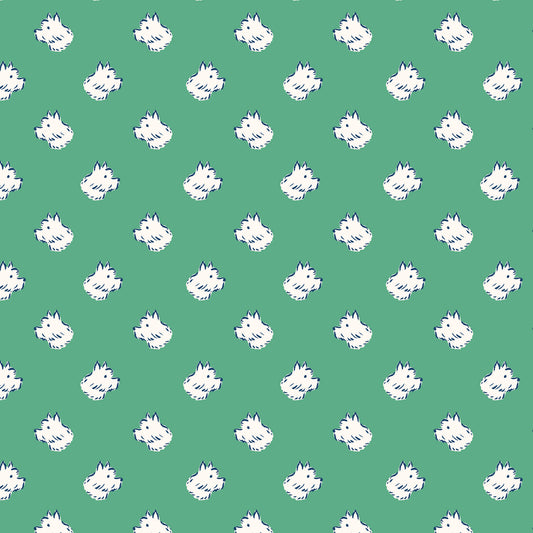 Summer's End by Emily Taylor : Polka Dot Dog Green 229737