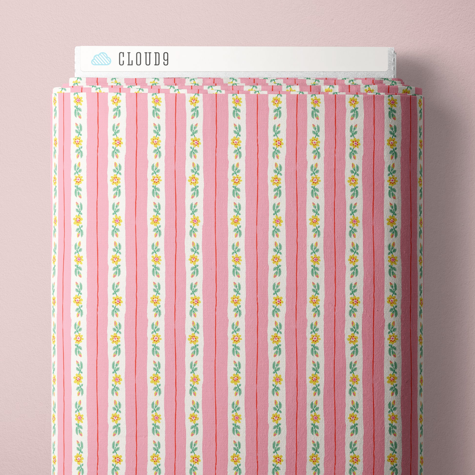 Summer's End by Emily Taylor : Rosy Ribbon Stripe Pink 229744