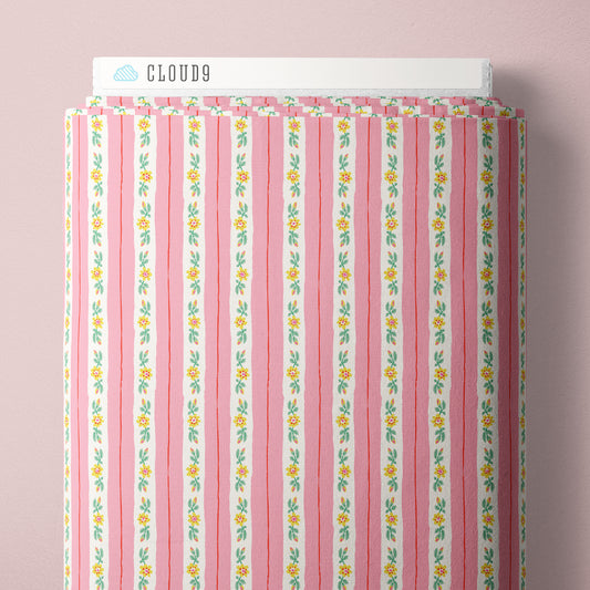 Summer's End by Emily Taylor : Rosy Ribbon Stripe Pink 229744