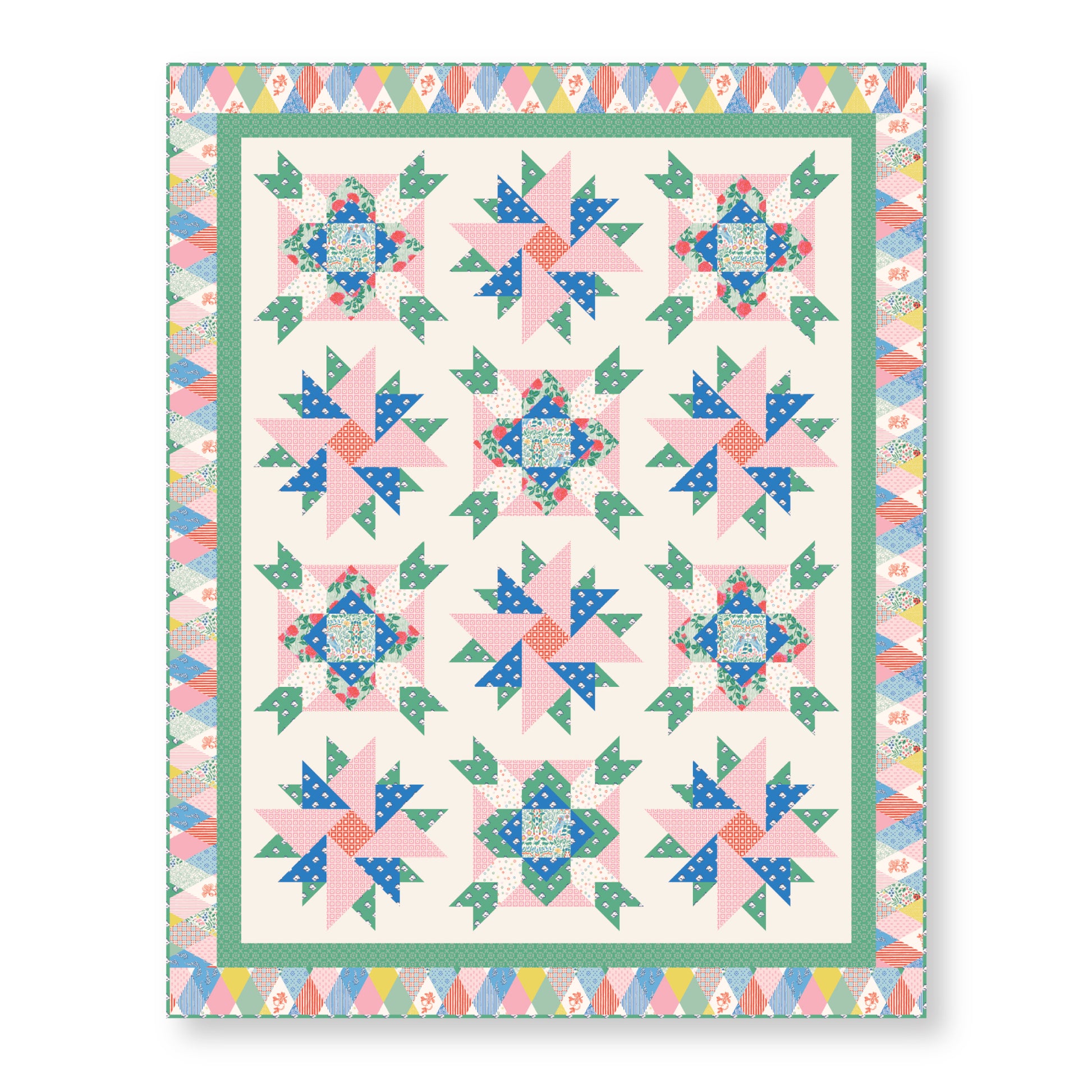 Summer's End by Emily Taylor : Vintage Blooms II Quilt Reference