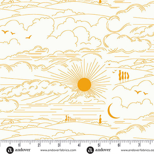 Sun Print Whisper by Alison Glass - Dwell Marigold A-1219-Y
