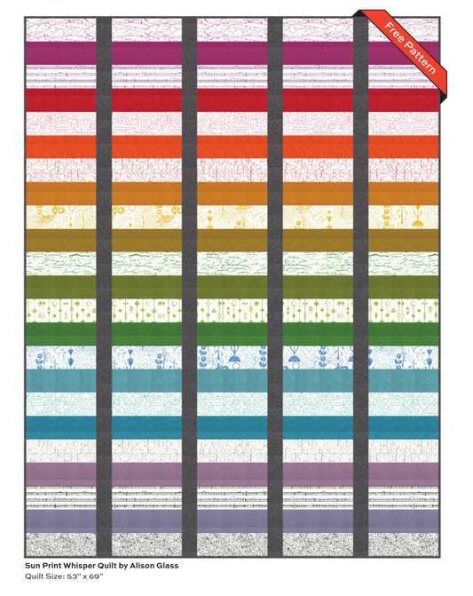 Sun Print Whisper by Alison Glass : Sun Print Whisper Quilt Kit