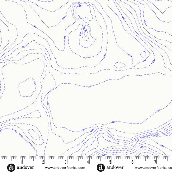 Sun Print Whisper by Alison Glass - Topography Pond A-1557-B