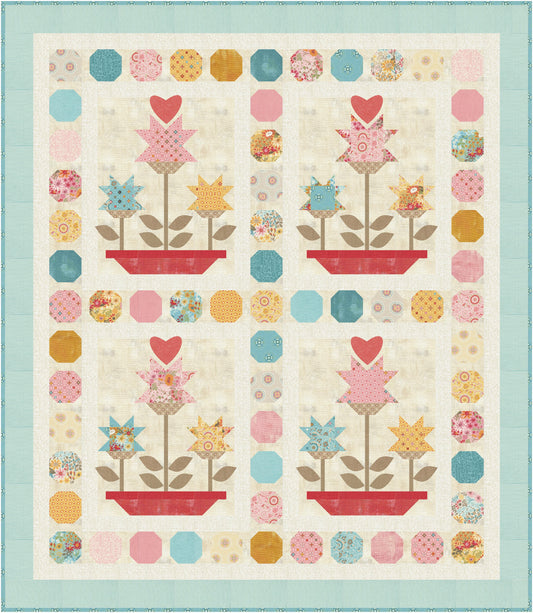 Sunday Brunch by BasicGrey : Love Grows Quilt Kit