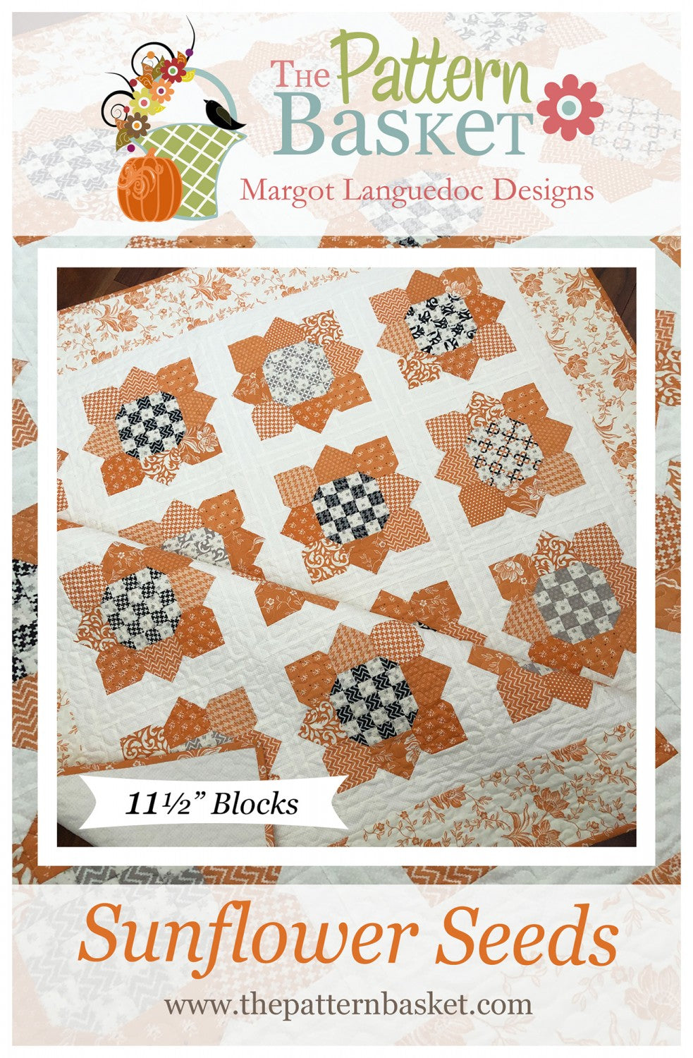 Sunflower Seeds Quilt Pattern by The Pattern Basket