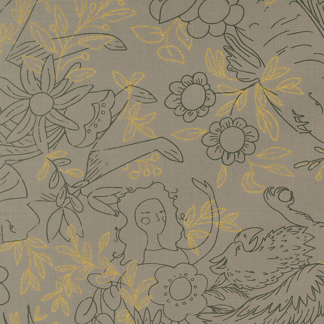 Sunlit Ruins by Jessica Rose : Sunlit Ruins Metallic Silver 38161 14M