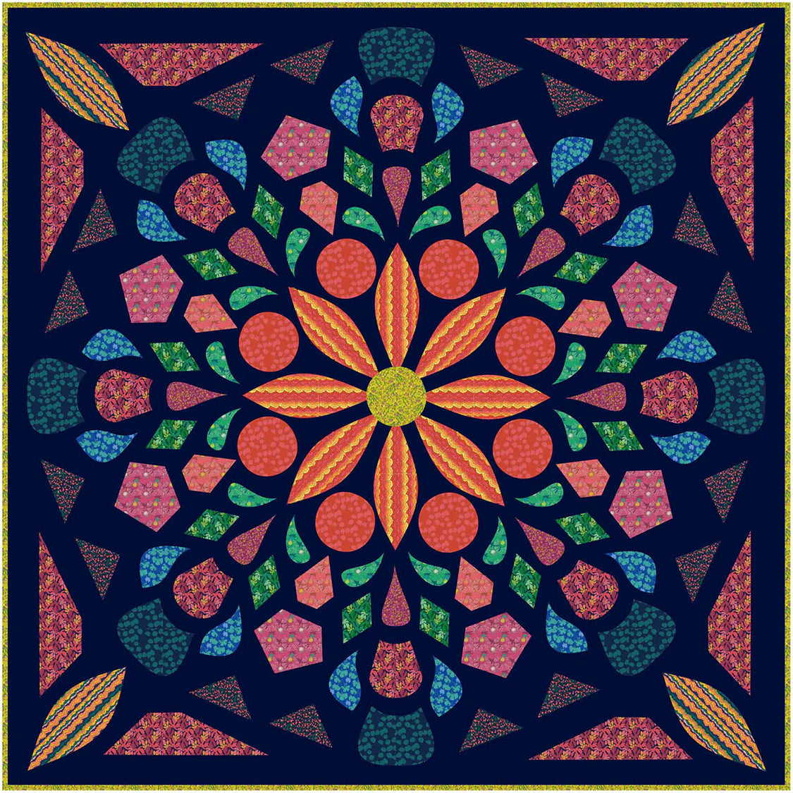 Sunshine by Sally Kelly : Bespectacled Applique Quilt Kit