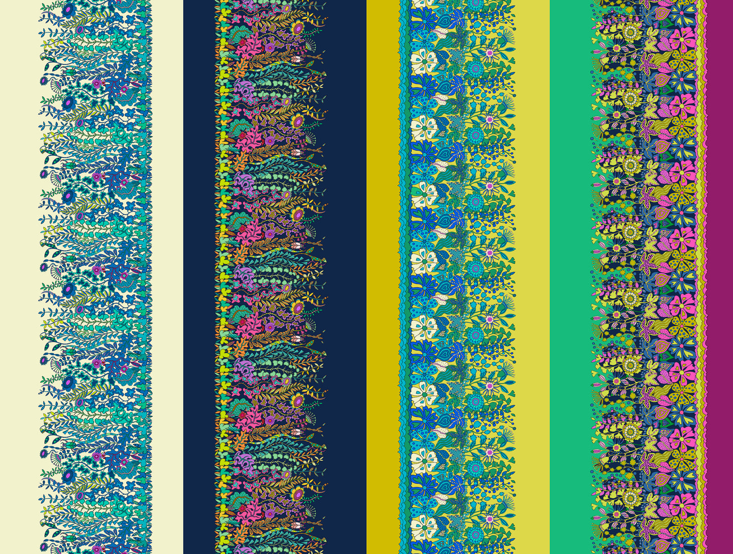 Sunshine by Sally Kelly : Hedgerow Multi Border 54982D-X Multi