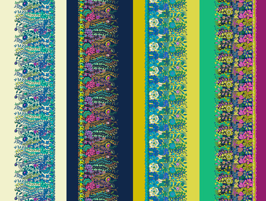 Sunshine by Sally Kelly : Hedgerow Multi Border 54982D-X Multi