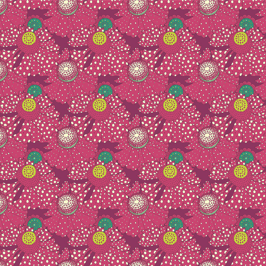 Sunshine by Sally Kelly : Polka Flower Plum 54975D-3
